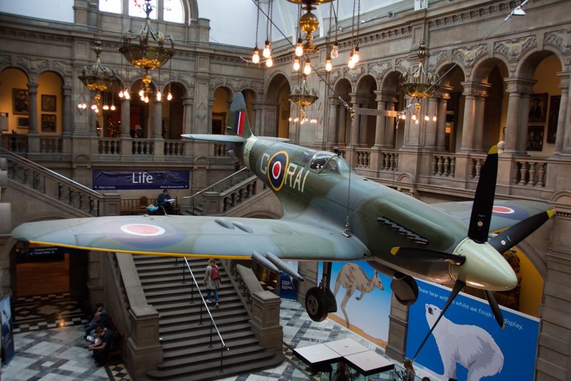 Spitfire in the Kelvingrove Art Gallery